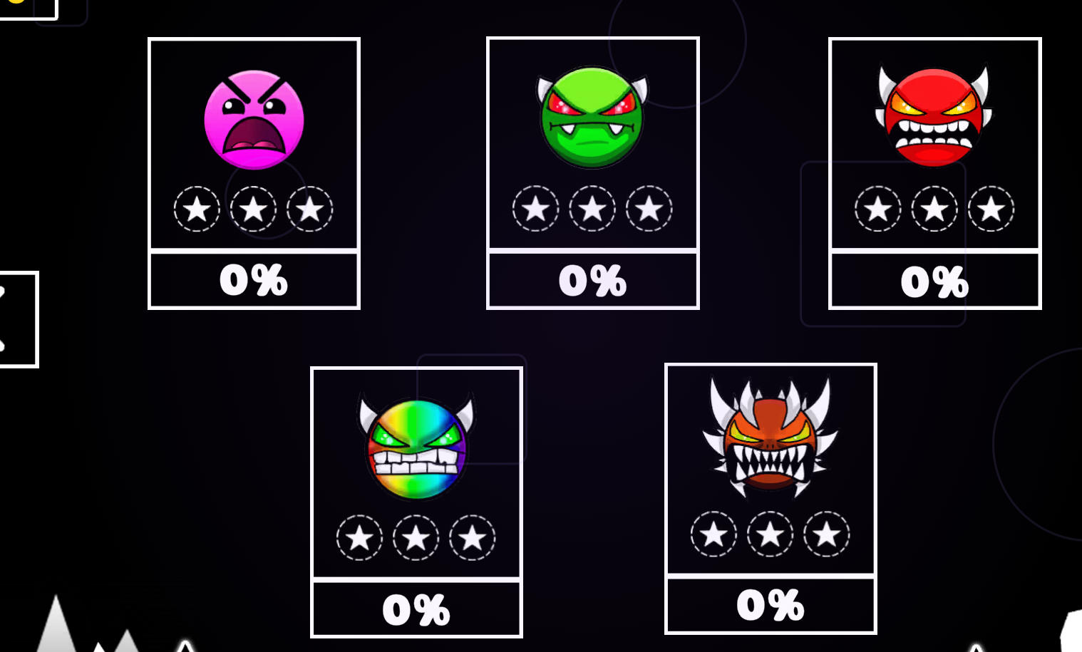 Geometry Black Ballの重力反転プレイ画面