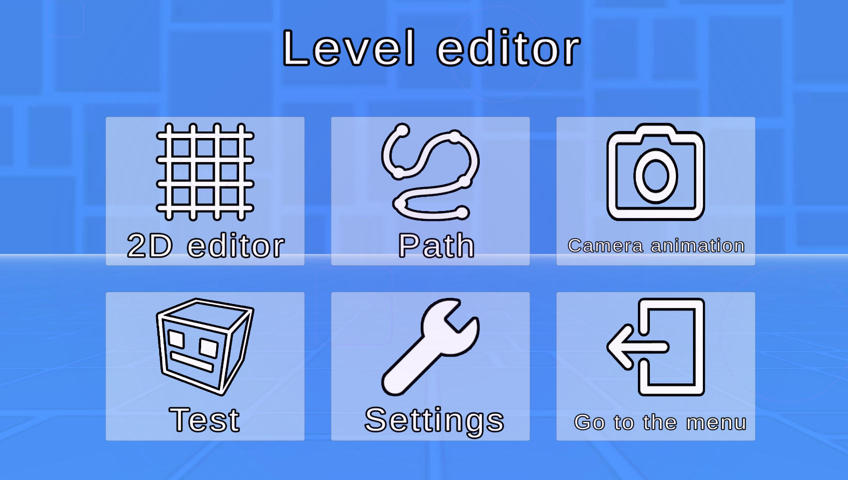 Geometry Dash 3Dのプレイ画面:3D空間をキューブが疾走