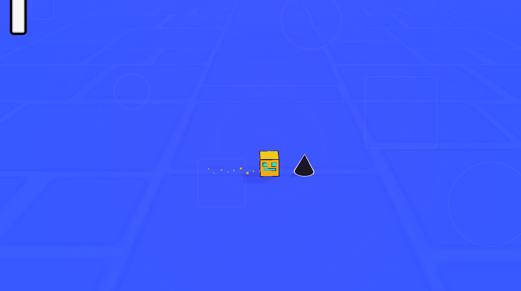 Geometry Dash 3Dのプレイ画面:音楽と同期した鮮やかなビジュアル