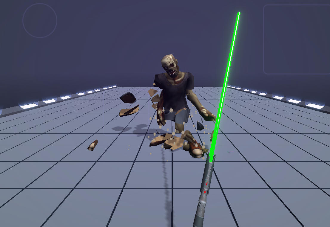 Sword Master: Slice Your Enemiesのプレイ画面:多彩な武器で敵を切り裂く3Dアクション